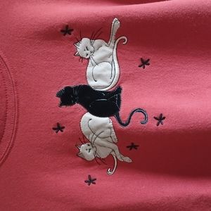 Vintage cat sweatshirt Fall